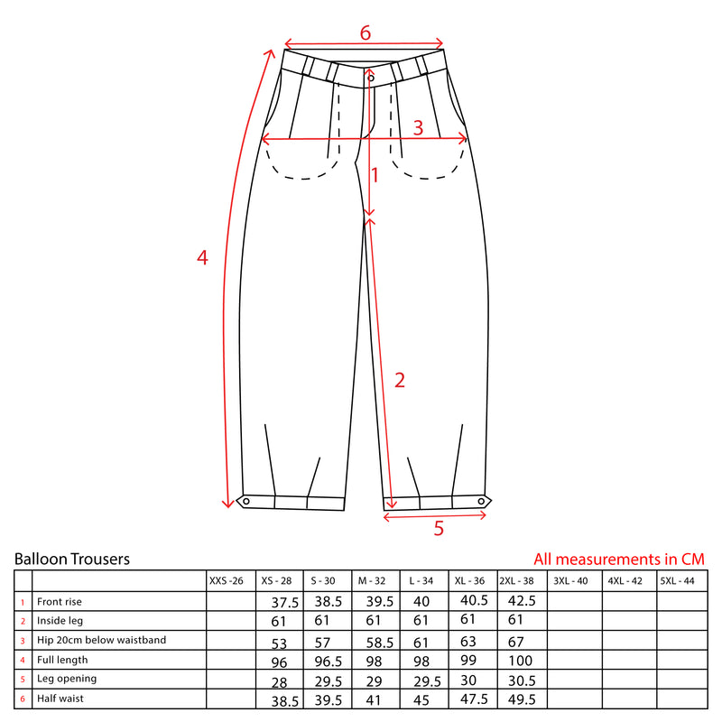 Balloon Trousers – Blue Forresters Check
